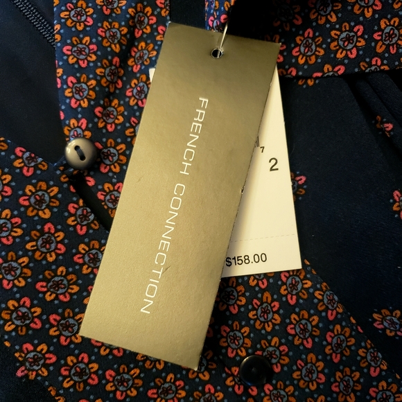 French Connection Multicolor Dress nwt sz 2 - Picture 4 of 8
